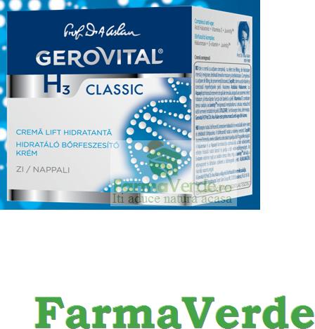 Farmec-gerovital-aslavital Crema lift hidratanta de zi 50 ml Farmec  Gerovital H3 (Suplimente nutritive) - Preturi
