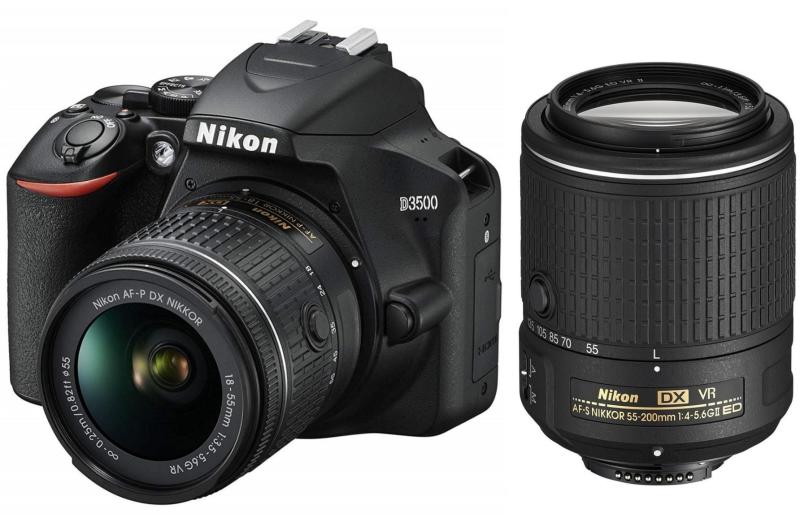 Nikon D3500 + AF-P 18-55mm VR + AF-S 55-200mm - Árukereső.hu