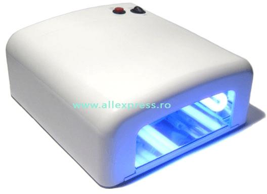 Lila Rossa Lampa UV alba - 35W (ML818W) (Lampa UV unghii false) - Preturi