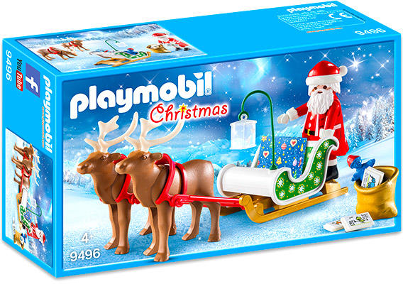 Playmobil Sania lui Moş Crăciun cu reni (9496) (Playmobil) - Preturi