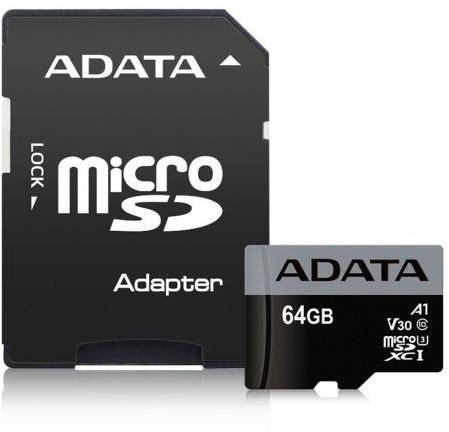 microSDXC Premier Pro 64GB C10 AUSDX64GUI3V30SA1-RA1