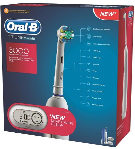 Oral-B Triumph 5000 SmartGuide (Periuta de dinti electrica) - Preturi