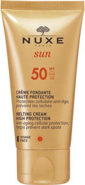 NUXE Слънцезащитен крем за лице , Nuxe Melting Cream High Protection SPF50  50ml Кремове против слънце Цени, оферти и мнения, списък с магазини, евтино NUXE  Слънцезащитен крем за лице , Nuxe Melting