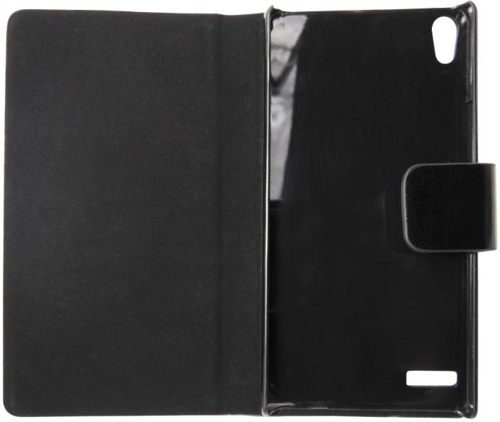 Husa tip carte cu stand neagra pentru Huawei Ascend P6 (Husa telefon mobil)  - Preturi