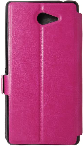 Husa tip carte cu stand roz pentru Sony Xperia M2 Aqua (D2403) (Husa  telefon mobil) - Preturi