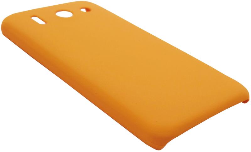 Husa tip capac plastic cauciucat portocalie pentru Huawei Ascend G510  (U8951D) (Husa telefon mobil) - Preturi