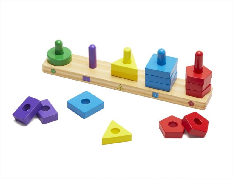 Vásárlás: Melissa & Doug Fa formarendező toronyépítő Készségfejlesztő játék  gyerekeknek árak összehasonlítása, Faformarendezőtoronyépítő boltok