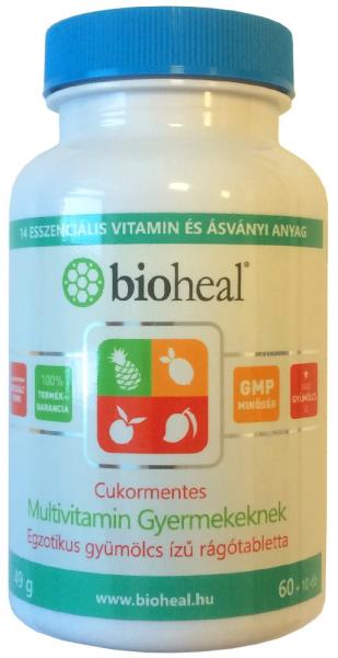 Vásárlás: bioheal Cukormentes multivitamin rágótabletta gyermekeknek 70db  Táplálékkiegészítő árak összehasonlítása, Cukormentes multivitamin  rágótabletta gyermekeknek 70 db boltok