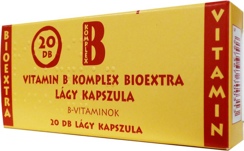 Vásárlás: Bioextra Vitamin B Komplex lágykapszula 20db Táplálékkiegészítő  árak összehasonlítása, Vitamin B Komplex lágykapszula 20 db boltok