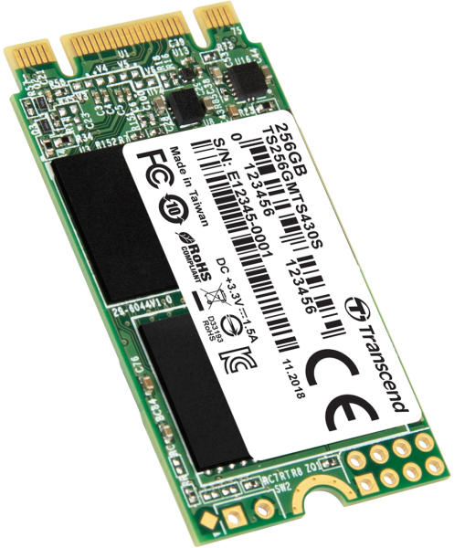 Transcend 256GB M.2 SATA3 (TS256GMTS430S) Вътрешен SSD хард диск Цени,  оферти и мнения, списък с магазини, евтино Transcend 256GB M.2 SATA3  (TS256GMTS430S)