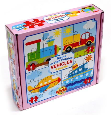 Az első puzzle-öm - Járművek 4 az 1-ben baby puzzle (500/06)