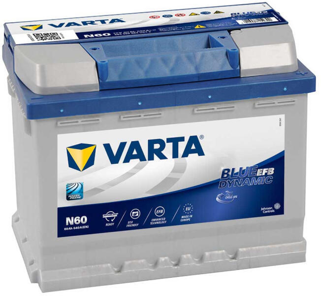 N60 Blue Dynamic EFB 60Ah 640A right+ (560500064)