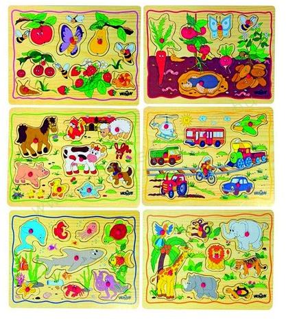 Fa formaillesztő puzzle fogást segítő szegeccsel ellátva (90252)