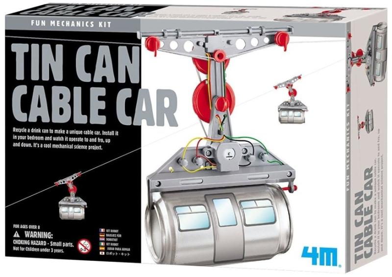 Tin Can Cable Car - Üdítősdoboz sikló készlet