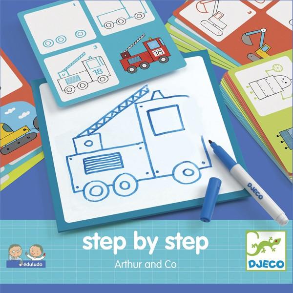 Step by Step - Rajzoktatás lépésről lépésre - Arthur and Co. (DJ08321)