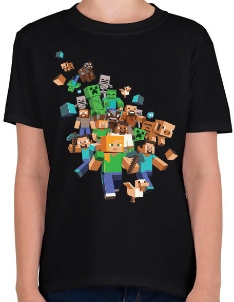 Vásárlás: printfashion Minecraft #2 - Gyerek póló - Fekete Gyerek póló árak  összehasonlítása, Minecraft 2 Gyerek póló Fekete boltok