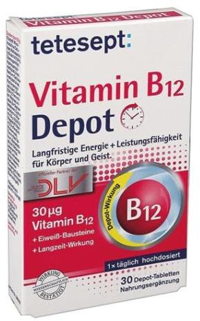 Vásárlás: tetesept Vitamin B12 Depot tabletta 30db Táplálékkiegészítő árak  összehasonlítása, Vitamin B 12 Depot tabletta 30 db boltok