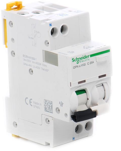 Schneider Intrerupator automat diferential 1P+N, 30mA, 16A/C, 4.5KA, iDPNa  (EZ9D32616) (Siguranta automata, contor electric) - Preturi
