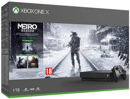 Microsoft Xbox One X 1TB + Metro Exodus + Metro Last Light Redux + Metro  2033 Redux vásárolj már 0 Ft-tól