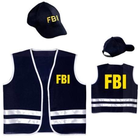 FBI ügynök mellény sapkával (58957)