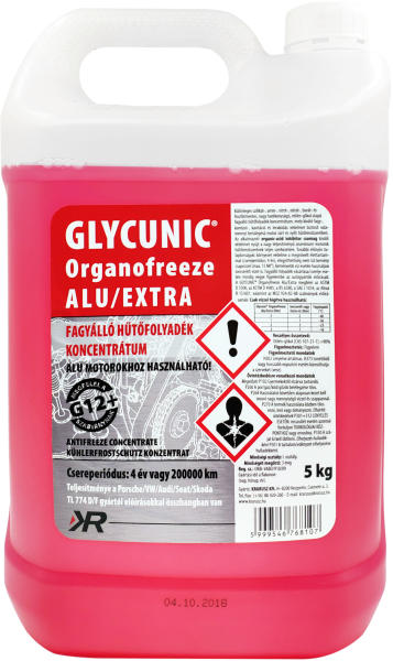 Vásárlás: Glicosam Fagyálló koncentrátum -72°C Alu/Extra (G12+) Glycunic  5kg Fagyálló folyadék árak összehasonlítása, Fagyálló koncentrátum 72 C Alu  Extra G 12 Glycunic 5 kg boltok