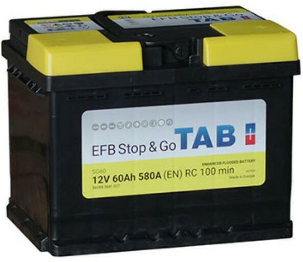 EFB Start-Stop 60Ah 580A right+ (TAB56088)