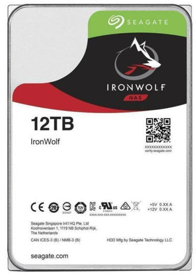 Seagate IronWolf 3.5 12TB 7200rpm 256MB SATA3 (ST12000VN0008