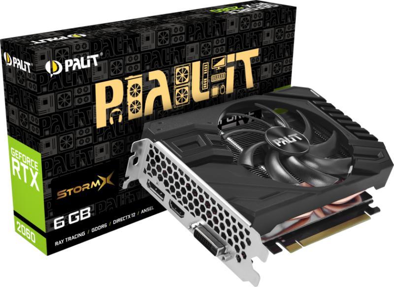 Palit GeForce RTX 2060 StormX ITX 6GB GDDR6 192bit (NE62060018J9-161F)  Видео карти Цени, оферти и мнения, списък с магазини
