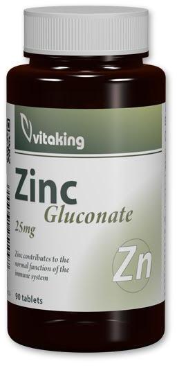 Vásárlás: Vitaking Vitaking Cink glükonát 25 mg 90 szem Táplálékkiegészítő  árak összehasonlítása, VitakingCinkglükonát25mg90szem boltok
