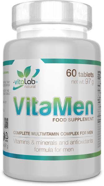 Vásárlás: Vitalab-Natural VitaMen - multivitamin férfiaknak 60db  Táplálékkiegészítő árak összehasonlítása, VitaMen multivitamin férfiaknak  60 db boltok
