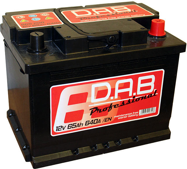 D.A.B Professional 65Ah 640A right+ vásárlás, Autó akkumulátor bolt árak,  akciók, autóakku árösszehasonlító