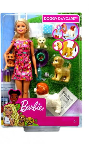 Vásárlás: Mattel Barbi kutyusos napközi játékszett (FXH08) Barbie baba árak  összehasonlítása, Barbi kutyusos napközi játékszett FXH 08 boltok