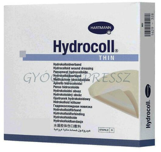 Vásárlás: HYDROCOLL THIN steril hydrocolloid Kötszer 10 x 10 cm (10 db)  Sebtapasz, ragtapasz, kötszer árak összehasonlítása, HYDROCOLL THIN steril  hydrocolloid Kötszer 10 x 10 cm 10 db boltok