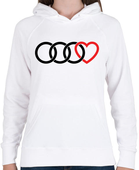 Vásárlás: printfashion Audi szerelem - Női kapucnis pulóver - Fehér Női  pulóver árak összehasonlítása, Audi szerelem Női kapucnis pulóver Fehér  boltok