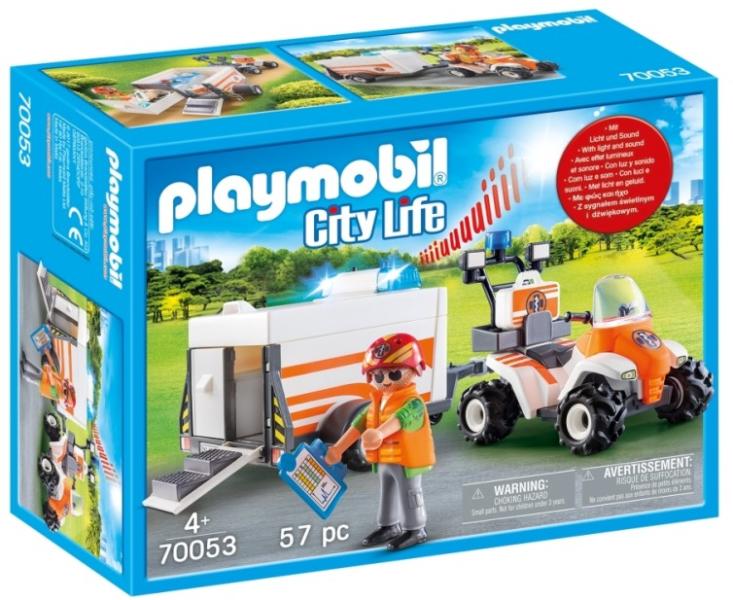 Vásárlás: Playmobil Mentő quad utánfutóval (70053) Playmobil árak  összehasonlítása, Mentő quad utánfutóval 70053 boltok