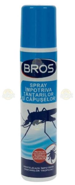 BROS Spray Bros pentru tantari si capuse, 90 ml (BROS0010) (Insecticide) -  Preturi