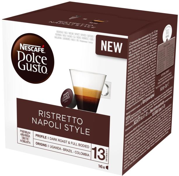 Vásárlás: NESCAFÉ Dolce Gusto Ristretto Napoli Style (16) Kávégép kapszula,  kávépárna árak összehasonlítása, Dolce Gusto Ristretto Napoli Style 16  boltok
