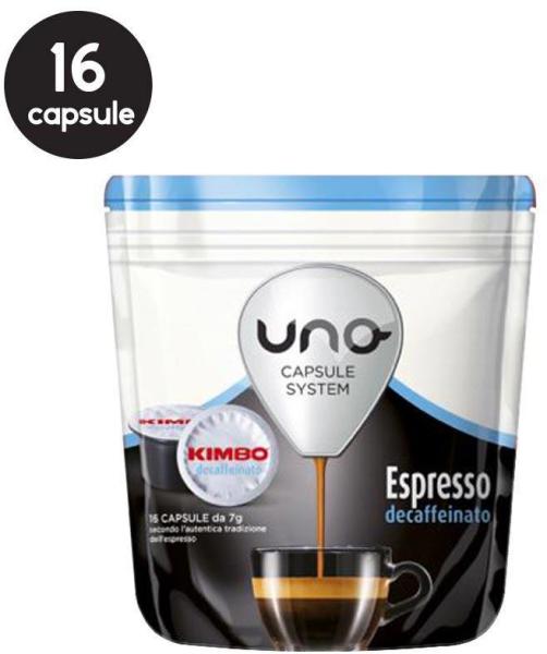 KIMBO 16 Capsule Kimbo Uno System Espresso Decaffeinato (Poduri cafea,  capsule de cafea) - Preturi