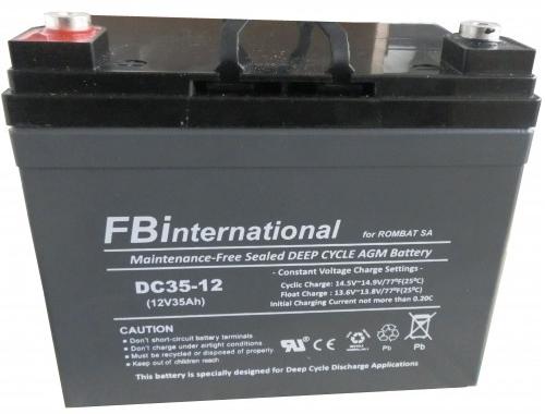 ROMBAT Acumulator 12V 35Ah VRLA, GEL, AGM FBinternational for ROMBAT pentru  carucior electric (Baterie UPS-uri / Surse neintreruptibile) - Preturi
