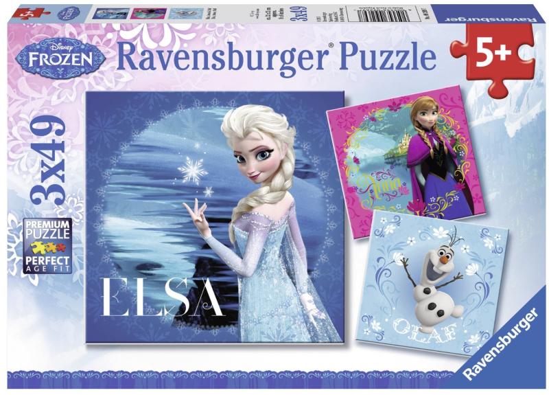legislation Tragic I eat breakfast Ravensburger Frozen Elsa, Anna si Olaf 3x49 piese (09269) (Puzzle) - Preturi