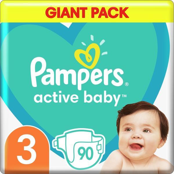 Vásárlás: Pampers Active Baby 3 Midi (6-10kg) 90db Pelenka árak  összehasonlítása, Active Baby 3 Midi 6 10 kg 90 db boltok