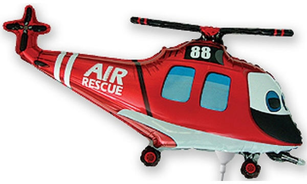 Fólia lufi, mini forma, helikopter, légimentő