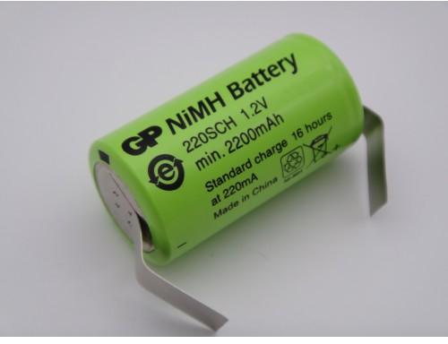 GP Batteries Acumulator GP 220SCH 1.2V 2200mAh Ni-Mh subC pentru bormasina  electrica, aspirator portabil (Baterie reincarcabila) - Preturi