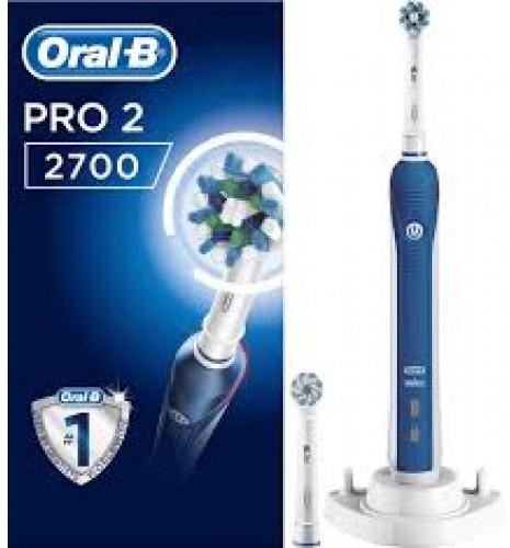 Oral-B PRO 2 2700 elektromos fogkefe vásárlás, olcsó Oral-B PRO 2 2700 elektromos  fogkefe árak, akciók