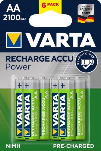 Elem akkumulátor Varta Ready2Use AA ceruza 2100mAh 6 db Ready to use  tölthető akku (56706101436)