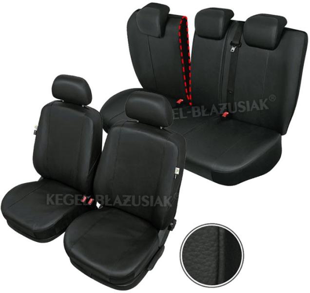 Huse scaune auto imitatie piele Opel Astra G (2) set huse fata+ spate,  culoare negru (Husa scaun auto) - Preturi
