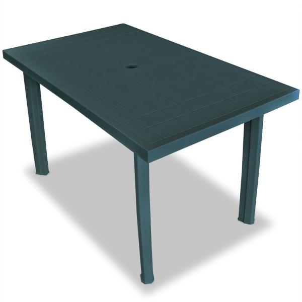 Vásárlás: vidaXL Műanyag asztal 126x76x72cm - zöld (43598) Kerti asztal  árak összehasonlítása, Műanyag asztal 126 x 76 x 72 cm zöld 43598 boltok
