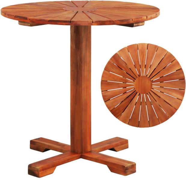 Vásárlás: vidaXL Kerek akácfa asztal 70x70cm (44037) Kerti asztal árak  összehasonlítása, Kerek akácfa asztal 70 x 70 cm 44037 boltok