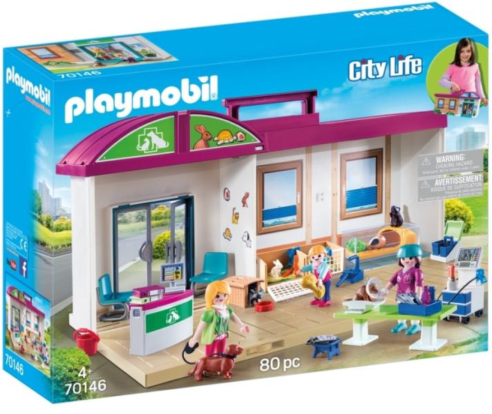 Vásárlás: Playmobil Hordozható állatklinika (70146) Playmobil árak  összehasonlítása, Hordozható állatklinika 70146 boltok