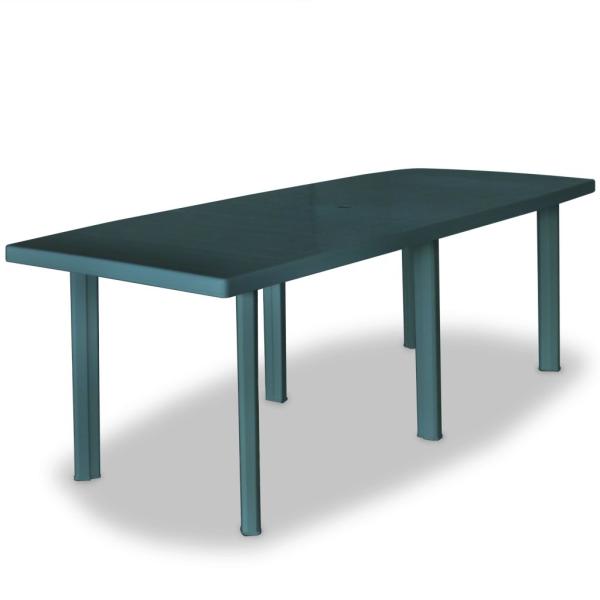 Vásárlás: vidaXL Műanyag asztal 210x96x72 cm, zöld (43596) Kerti asztal  árak összehasonlítása, Műanyag asztal 210 x 96 x 72 cm zöld 43596 boltok